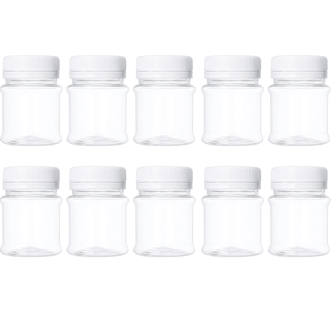 Clear empty jars jars