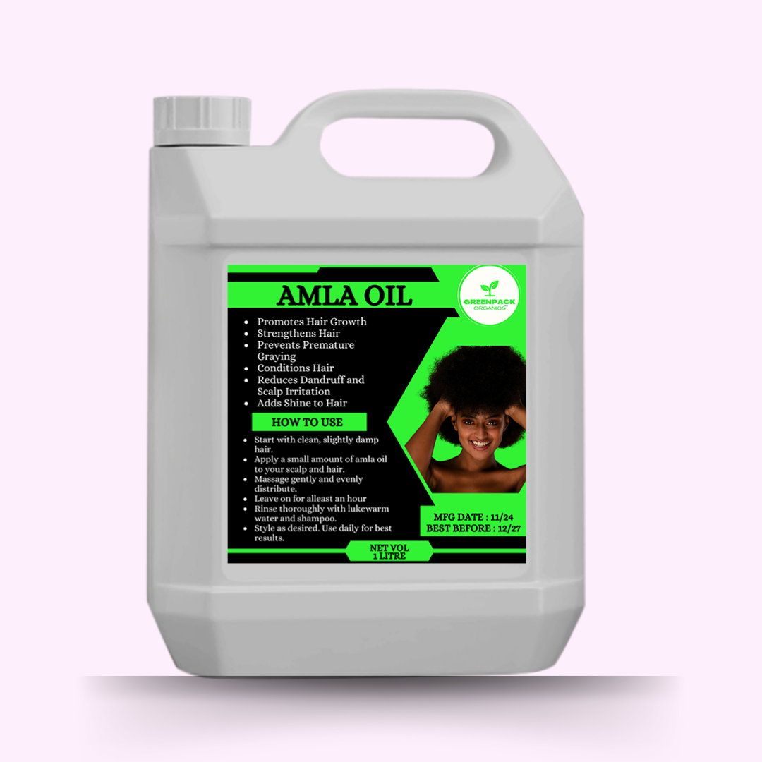 Amla Oil - 1l,Whole Sale Price,Prevents Premature Graying,Promotes Hair Growth, Strengthens Hair,1 - Litre