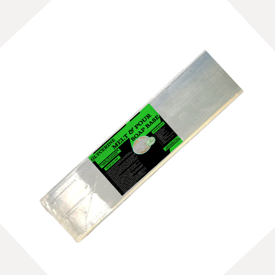 Glycerine Melt and Pour Soap Base - 1kg,Clear,Mild and Gentle on Skin ,Supports Sensitive Skin ,Easy to Customize - 1kg Bar