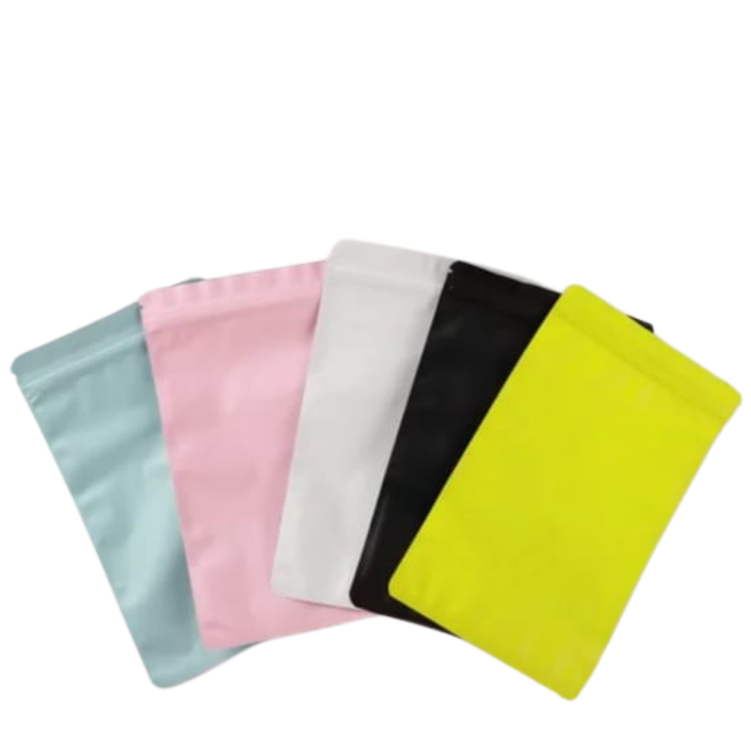 Smell-Proof Ziplock Bags - 10pcs ,20cm by 30cm,can hold 1kg easily, Durable & Tear-Resistant,Aluminum Interior LayerSuitable for food herbs etc - 10 Pcs -Brown Colour Ziplock Bags (20cm by 30cm)