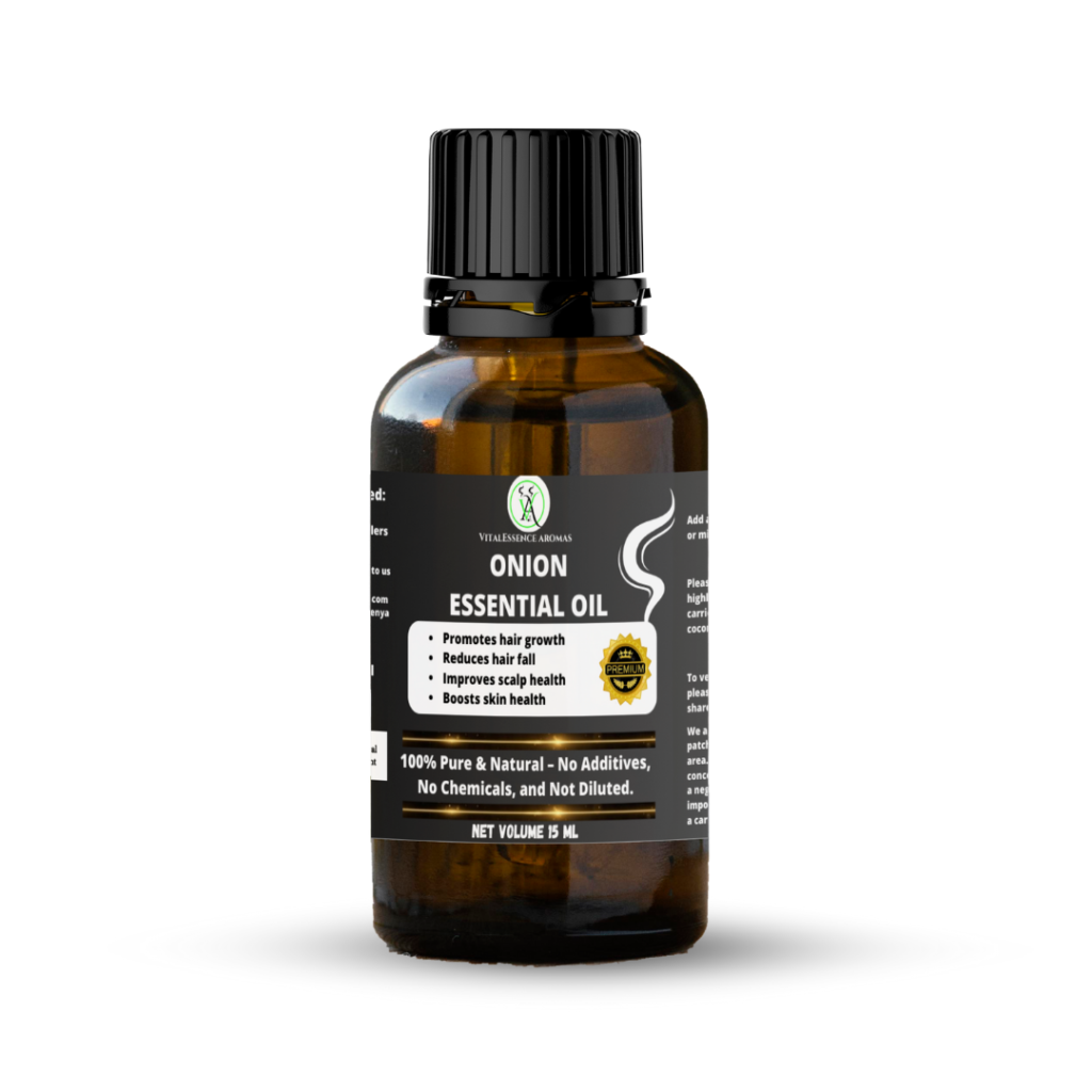 Onion Essential Oil- 100% Pure, Undiluted, Therapeutic Grade,Promotes Hair Growth,Reduces Hair Fall,Reduces the appearance of fine lines and wrinkles,15 ml