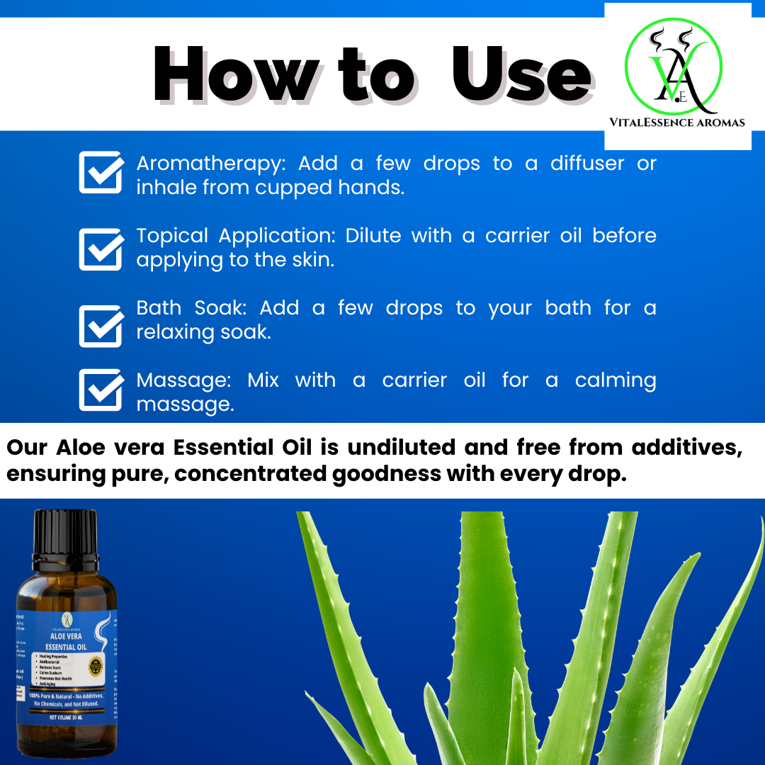 Aloe Vera Essential Oil- 100% Pure, Undiluted, Therapeutic Grade, Aromatherapy Diffuser ,Hair Growth,Acne,15 ml - Image 3