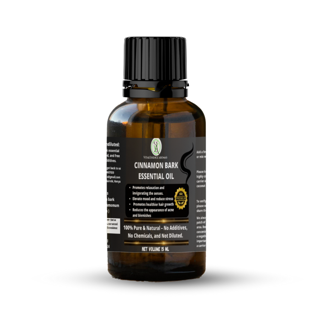 Cinnamon Bark Essential Oil - 100% Pure, Undiluted, Therapeutic Grade, Aromatherapy Diffuser ,For Stress,Mood,Antibacterial,15ml
