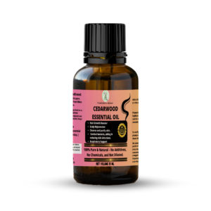 Cedarwood Essential Oil  - 100% Pure, Undiluted, Therapeutic Grade, Aromatherapy Diffuser ,Respiratory Support,Hair Growth,15 ml