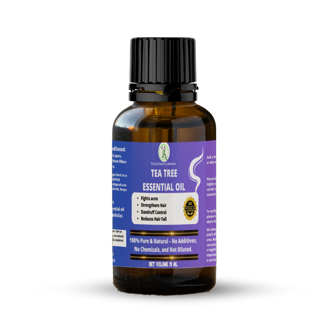 Tea Tree Essential Oil - 100% Pure, Undiluted, Therapeutic Grade, Aromatherapy Diffuser ,Acne,Dandruff,Fungi,15ml