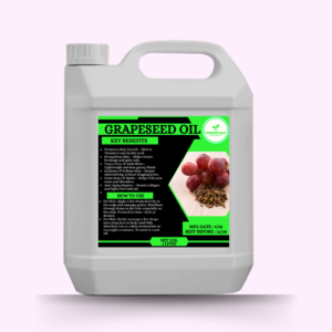 Grapeseed Oil – 100% Pure & Cold-Pressed,Lightweight Nourishment ,Fades scars, blemishes,1 litre