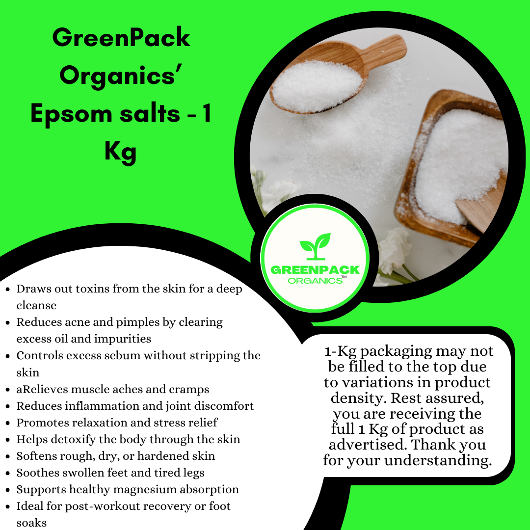 Epsom (magnesium) Salts – Bulk Pack,Relieves muscle aches and cramps, Reduces inflammation and joint discomfort, Promotes relaxation and stress relief,2kg - Image 2