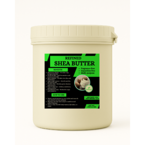 Refined Shea Butter  - 1kg,Refined to remove impurities, it’s gentle, fragrance-free, and safe for all skin types,1kg _refined