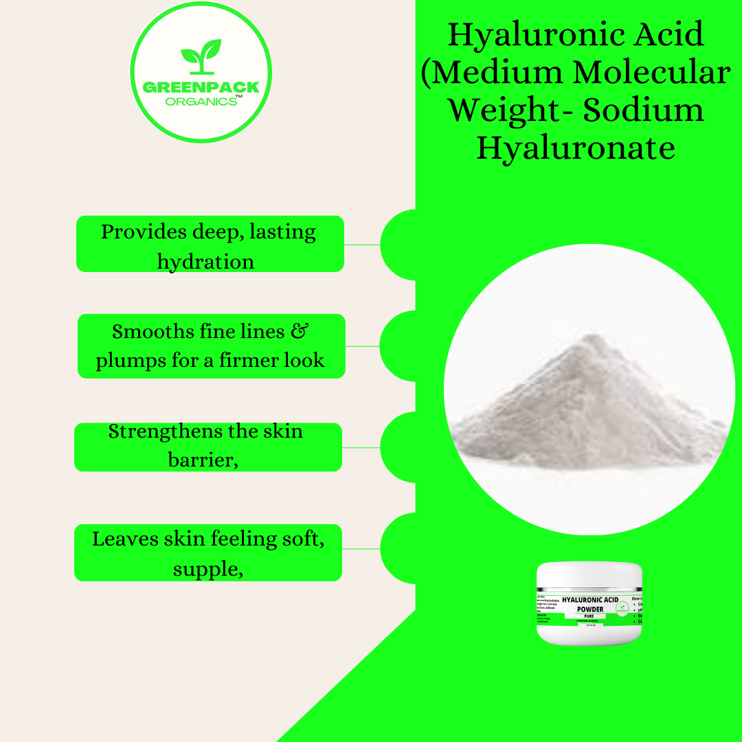 Hyaluronic Acid (Sodium Hyaluronate, Medium MW) - 100% pure,Beginner-friendly and suitable for most DIY skincare formulas.,50g powder - Image 2