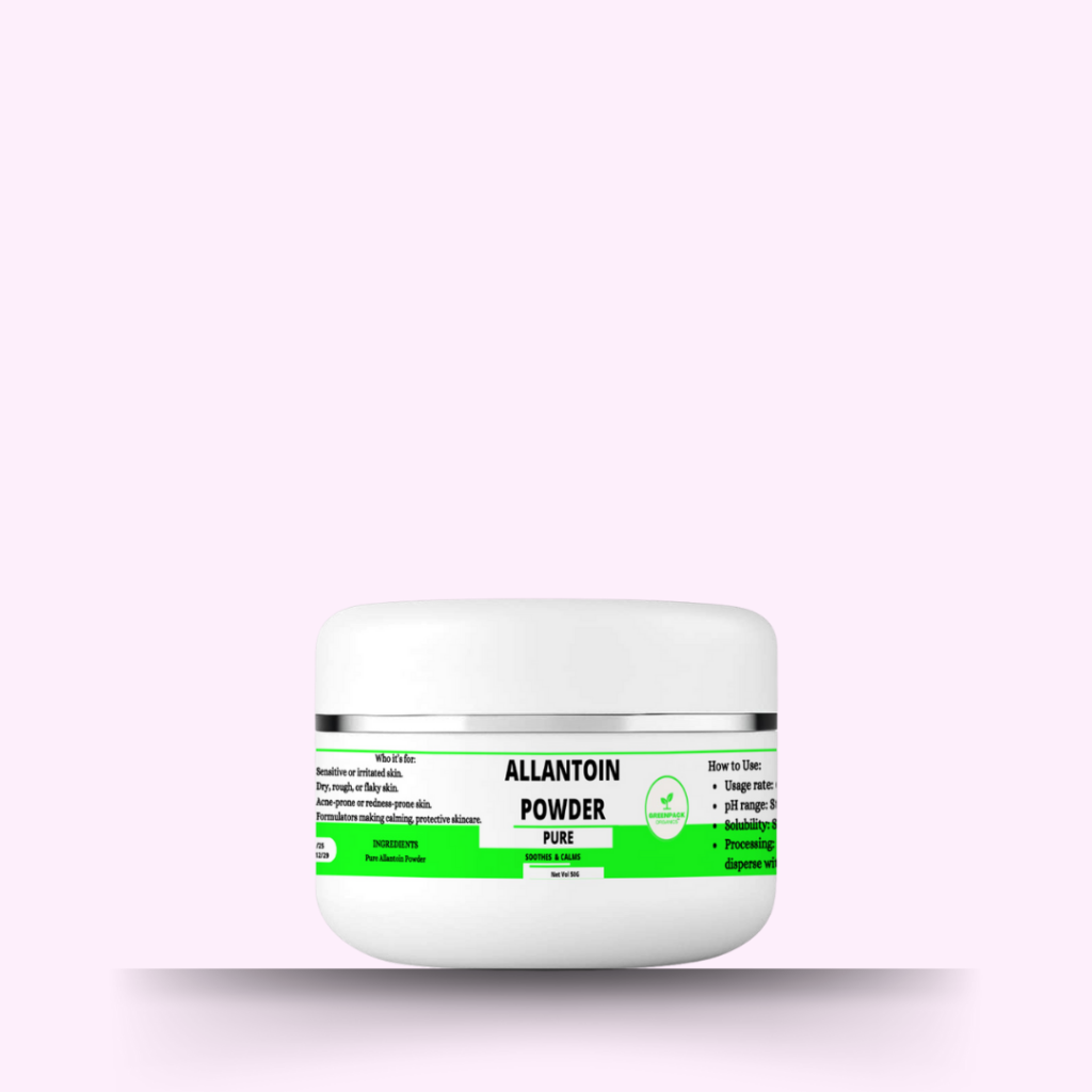 Allantoin Powder - 100% pure,Beginner-friendly and suitable for most DIY skincare formulas.,50g powder