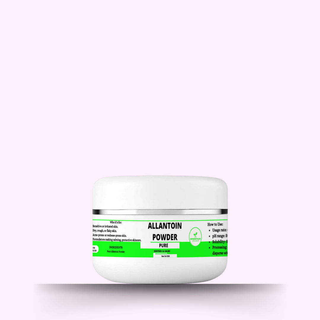 Allantoin Powder - 100% pure,Beginner-friendly and suitable for most DIY skincare formulas.,50g powder
