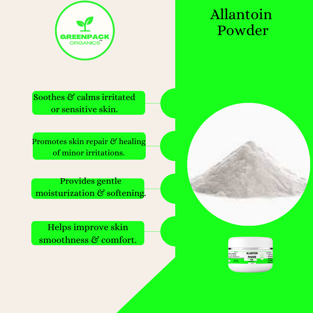 Allantoin Powder - 100% pure,Beginner-friendly and suitable for most DIY skincare formulas.,50g powder - Image 2
