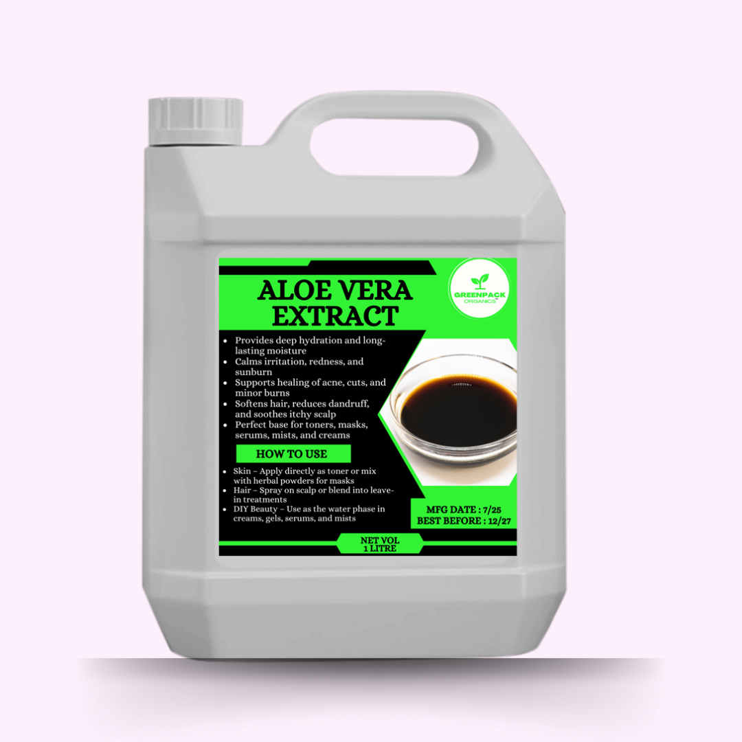 Aloe Vera Extract - 1l,Perfect base for toners, masks, serums, mists, and creams,1l - Aloe Vera Extract