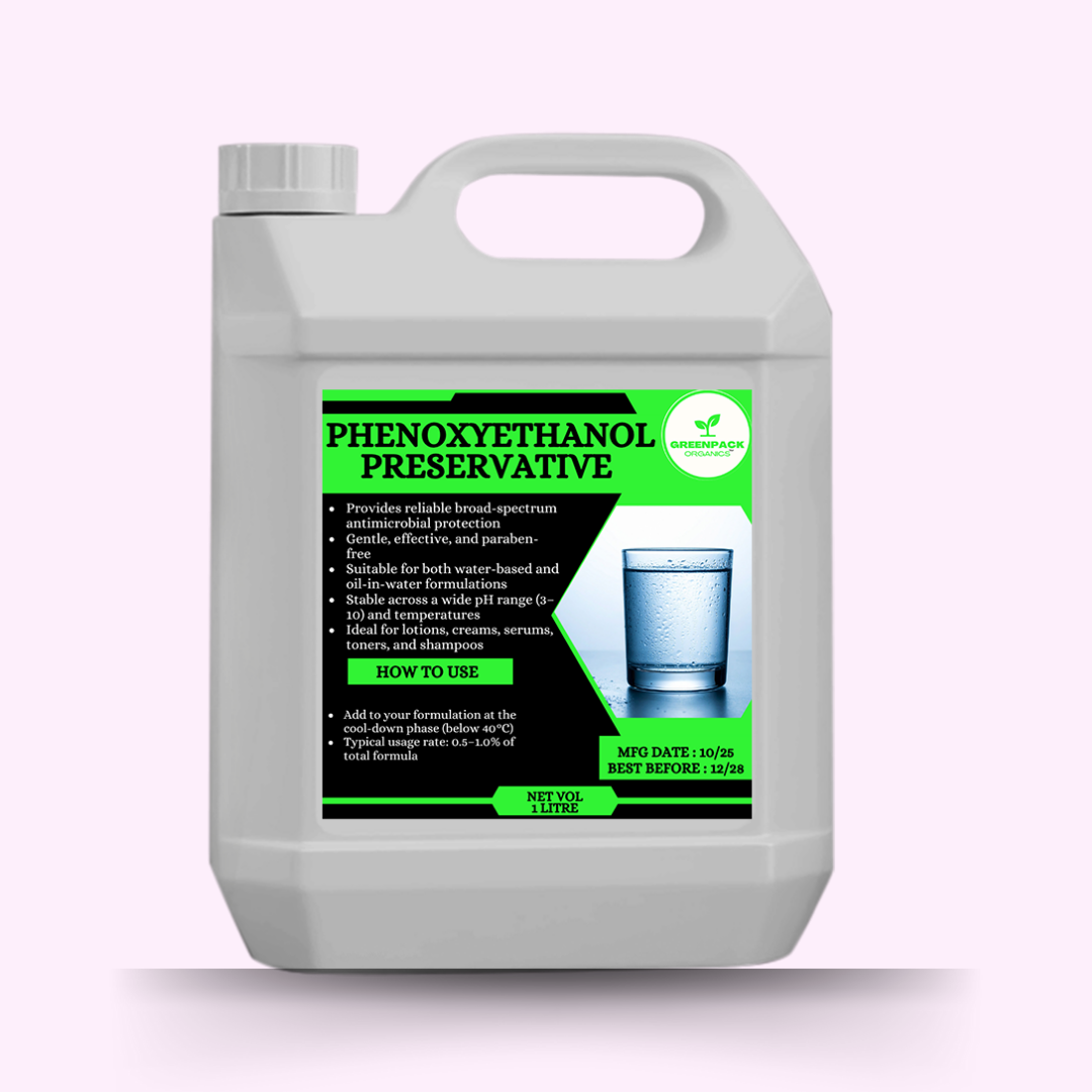Phenoxyethanol Preservative - Protects your skincare and haircare products against bacteria, yeast, and mold,1l