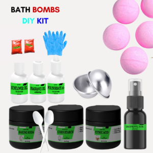 Bath Bomb Making Kit - (for 6 bath bomb) Make bath time exciting and full of bubbly fun,with easy to follow manual,Bath Bomb Making Kit- For 6 bath balls