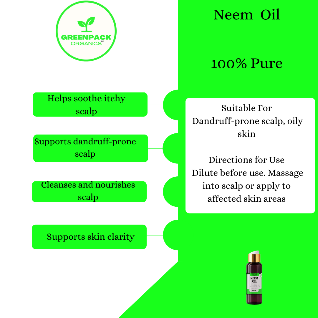 Neem Oil - Scalp Care & Clarifying Oil,65ml - Image 2