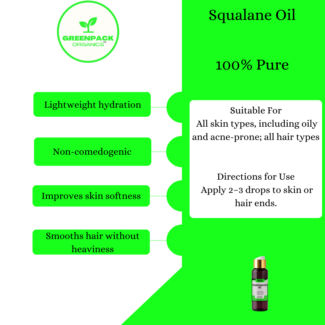 Squalane Oil - Ultra-Light Hydration Oil,65ml - Image 2